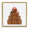 Stupell Industries Stacked Luggage with Floral Handbag Floating Frame, design by Amanda Greenwood
